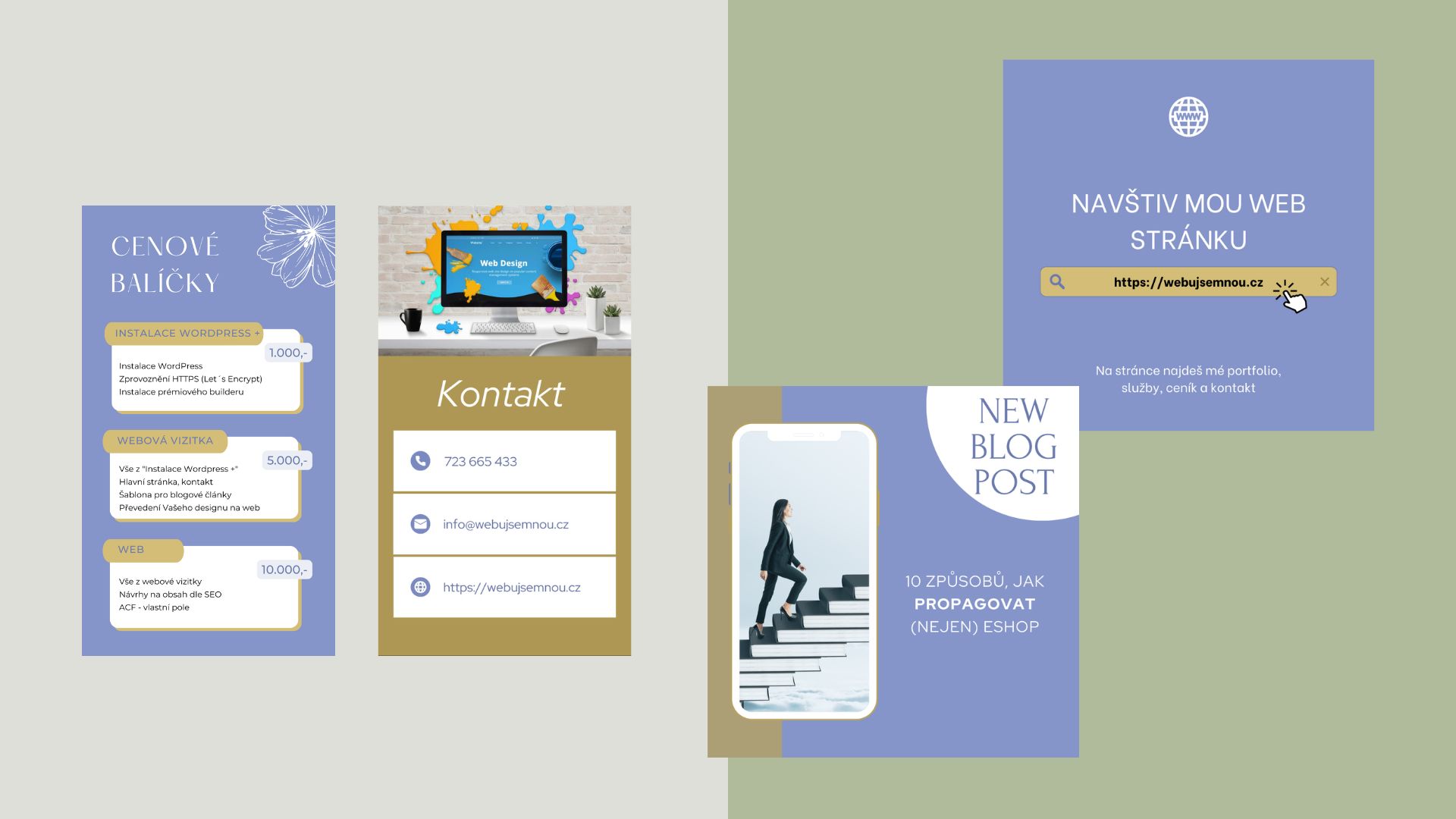 Portfolio tvorba obsahu na sociální sítě