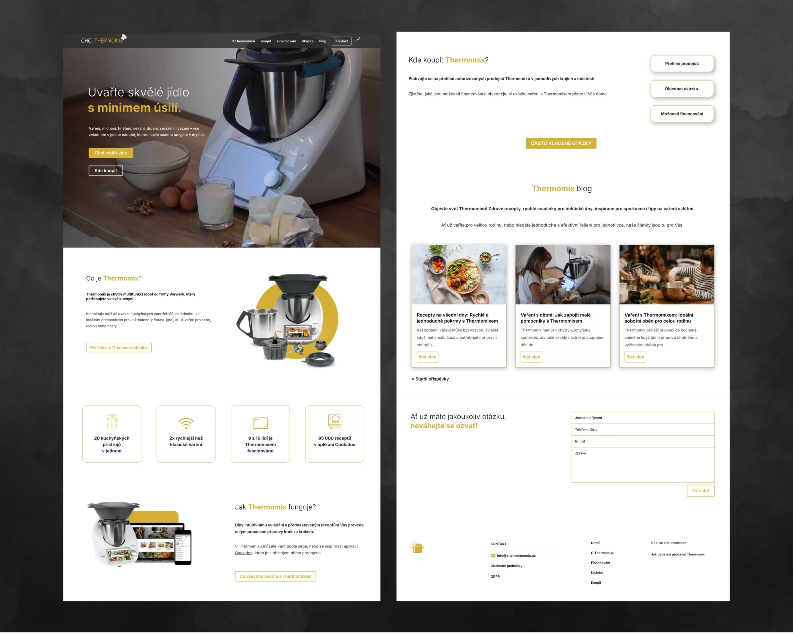 Tvorba webu pro www.chcithermomix.cz